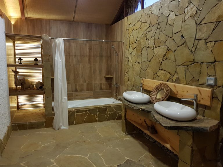 Sama Schildkrötenstrand Oman Boutique kleines Hotel Deluxe Badezimmer