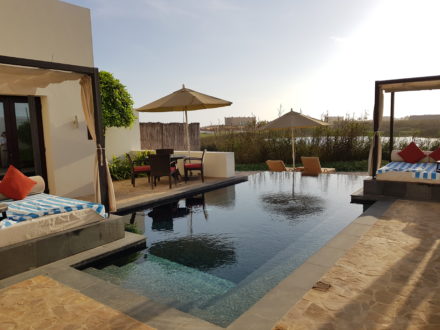 Baleed Anantara Oman Luxus Hotel Salalah Villa Terrasse