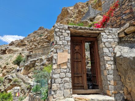 Suwgra Guest House The Cliff Oman Jebel Akhdar Eingang