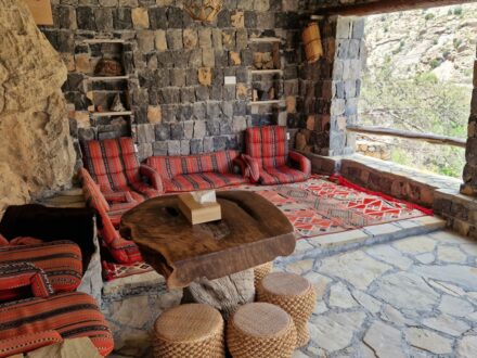 Suwgra Guest House The Cliff Oman Jebel Akhdar Terrasse