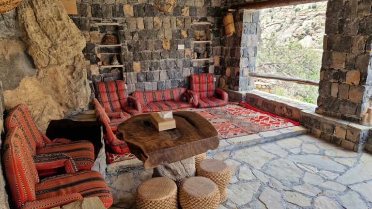 Suwgra Guest House The Cliff Oman Jebel Akhdar Terrasse