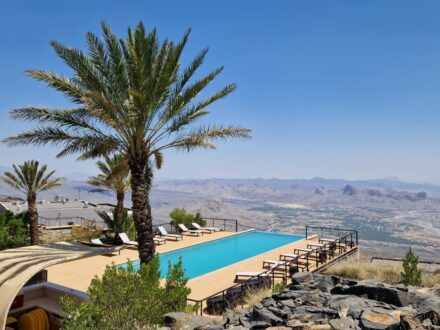 The View Oman Hamra kleines Hotel Pool