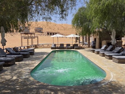 1000 Nights Camp Wahiba Sands Oman Sand Swimming Pool