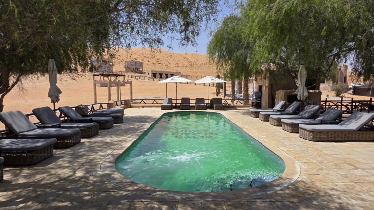 1000 Nights Camp Wahiba Sands Oman Sand Swimming Pool