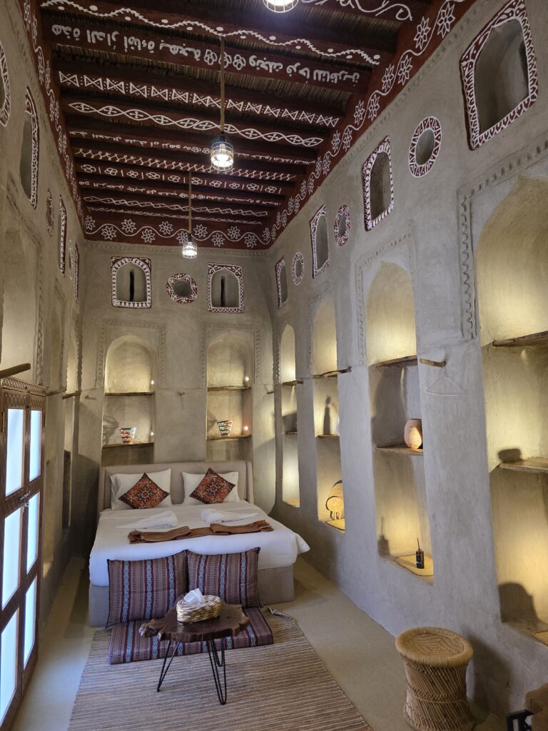 Bait al Muallem Bad Nizwa Oman Boutiquehotel Deluxe Zimmer