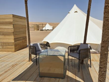 Ayla Camp Wahiba Sharqiya Sands Oman Deck